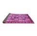 Sideview of Abstract Purple Modern Rug, abs381pur