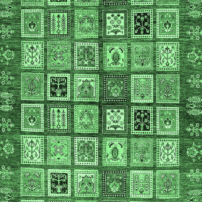 Abstract Emerald Green Modern Rug, abs381emgrn