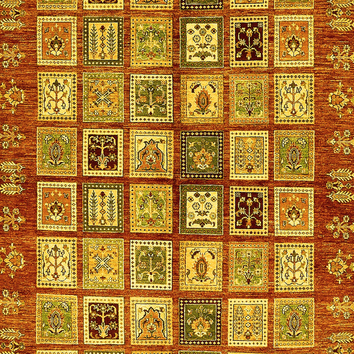 Machine Washable Abstract Yellow Modern Rug, wshabs381yw