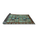 Sideview of Abstract Light Blue Modern Rug, abs381lblu