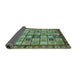 Sideview of Abstract Turquoise Modern Rug, abs381turq