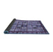 Sideview of Abstract Blue Modern Rug, abs381blu