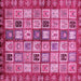 Square Abstract Pink Modern Rug, abs381pnk