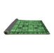 Sideview of Abstract Emerald Green Modern Rug, abs381emgrn