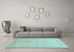 Machine Washable Abstract Light Blue Modern Rug in a Living Room, wshabs3820lblu