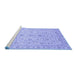 Sideview of Machine Washable Abstract Blue Modern Rug, wshabs3820blu