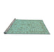 Sideview of Machine Washable Abstract Light Blue Modern Rug, wshabs3820lblu