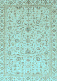 Abstract Light Blue Modern Rug, abs3820lblu