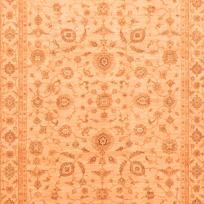 Machine Washable Abstract Orange Modern Area Rugs, wshabs3820org