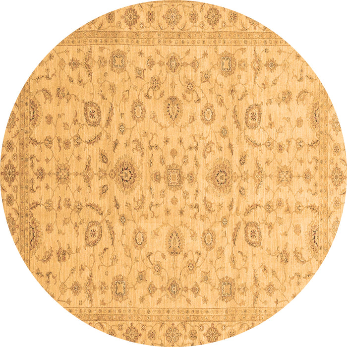 Round Machine Washable Abstract Brown Modern Rug, wshabs3820brn
