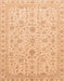 Machine Washable Abstract Orange Rug, wshabs3820