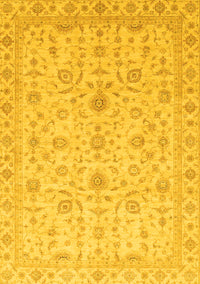 Abstract Yellow Modern Rug, abs3820yw