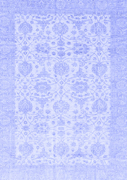Abstract Blue Modern Rug, abs3821blu