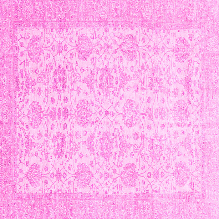 Square Abstract Pink Modern Rug, abs3821pnk