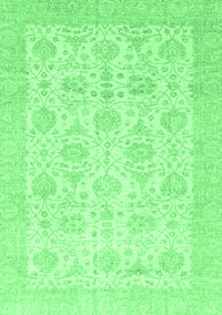 Abstract Emerald Green Modern Rug, abs3821emgrn