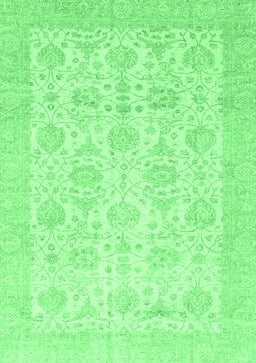 Abstract Emerald Green Modern Rug, abs3821emgrn
