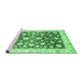 Sideview of Machine Washable Oriental Emerald Green Traditional Area Rugs, wshabs3822emgrn