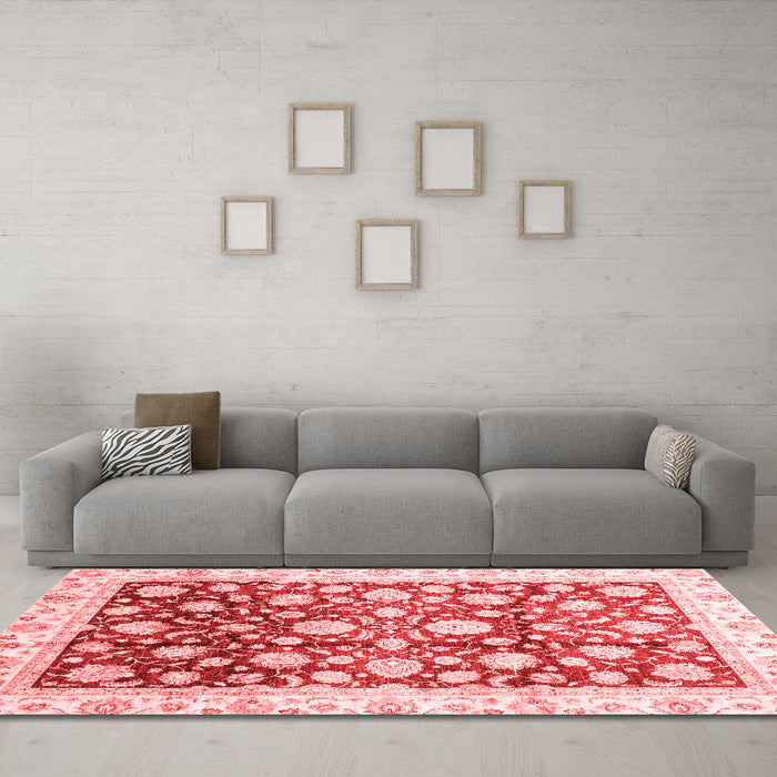 Traditional Red Washable Rugs