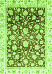 Oriental Green Traditional Rug, abs3822grn