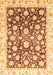 Machine Washable Oriental Brown Traditional Rug, wshabs3822brn