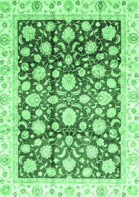 Oriental Emerald Green Traditional Rug, abs3822emgrn