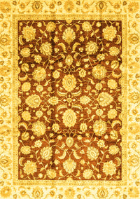 Oriental Yellow Traditional Rug, abs3822yw