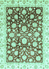 Oriental Turquoise Traditional Rug, abs3822turq