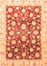 Oriental Orange Traditional Rug, abs3822org