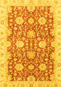 Oriental Yellow Traditional Rug, abs3823yw