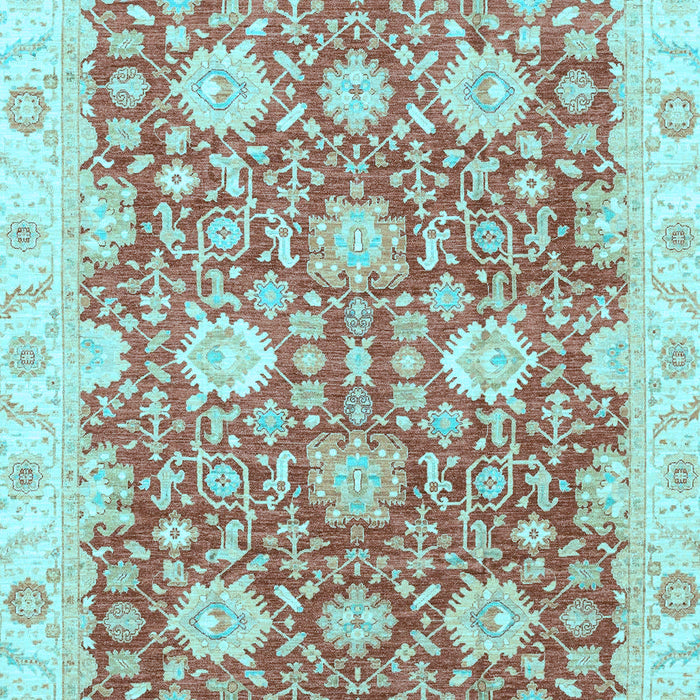 Oriental Light Blue Traditional Rug, abs3823lblu