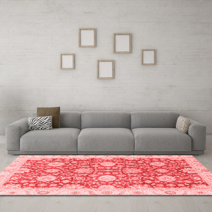 Traditional Red Washable Rugs
