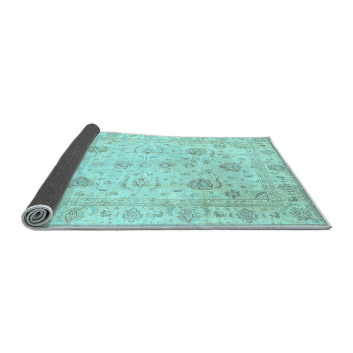 Sideview of Oriental Light Blue Traditional Rug, abs3824lblu