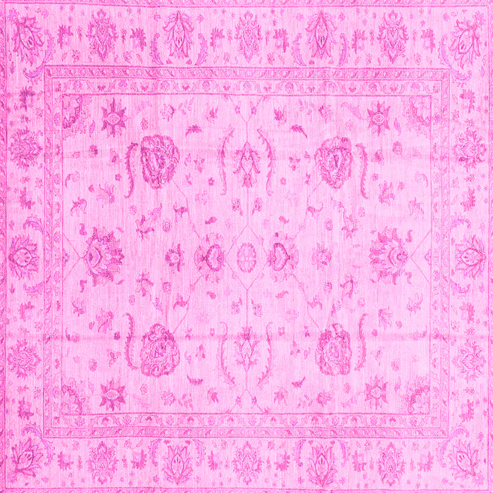 Square Oriental Pink Traditional Rug, abs3824pnk
