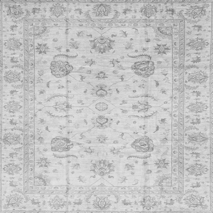 Square Machine Washable Oriental Gray Traditional Rug, wshabs3824gry