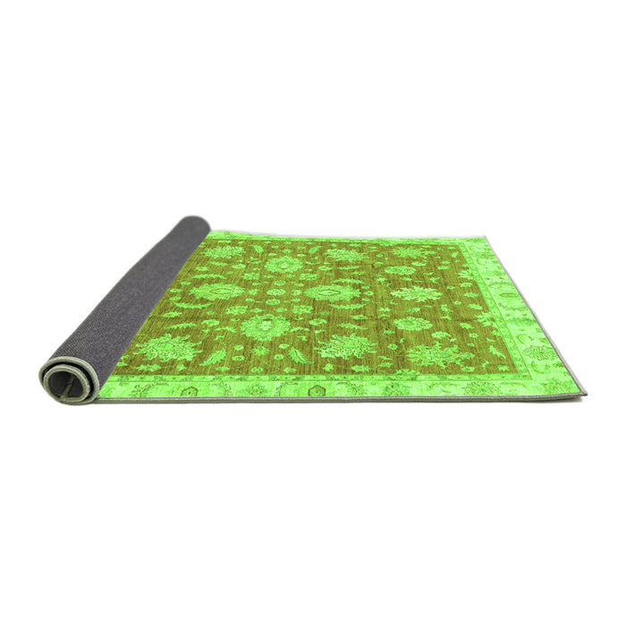 Sideview of Oriental Green Traditional Rug, abs3825grn
