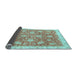 Sideview of Oriental Light Blue Traditional Rug, abs3825lblu