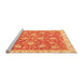 Sideview of Machine Washable Oriental Orange Traditional Area Rugs, wshabs3825org