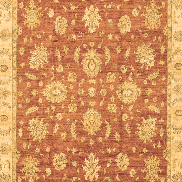 Machine Washable Oriental Brown Traditional Rug, wshabs3825brn
