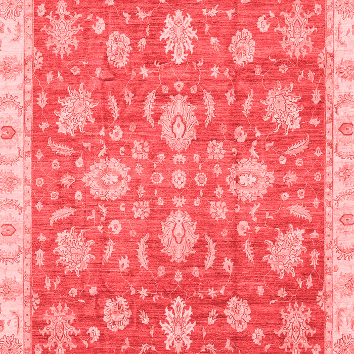 Machine Washable Oriental Red Traditional Rug, wshabs3825red