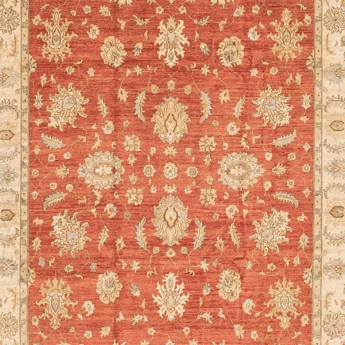 Machine Washable Abstract Orange Red Rug, wshabs3825