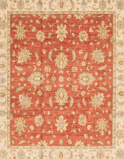 Abstract Orange Red Oriental Rug, abs3825