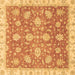 Square Oriental Brown Traditional Rug, abs3825brn