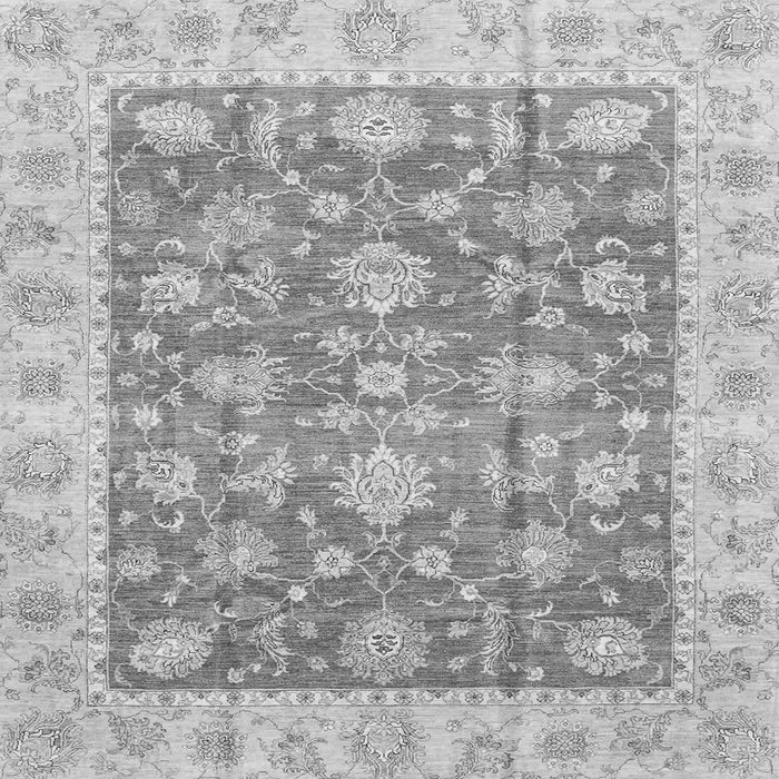 Square Abstract Gray Modern Rug, abs3826gry