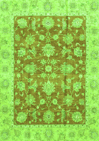 Abstract Green Modern Rug, abs3826grn