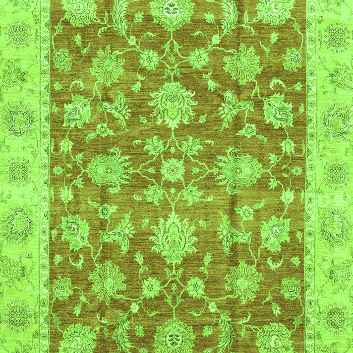 Machine Washable Abstract Green Modern Area Rugs, wshabs3826grn