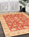 Abstract Orange Red Modern Rug in Family Room, abs3826