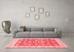 Modern Red Washable Rugs