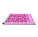 Sideview of Machine Washable Abstract Purple Modern Area Rugs, wshabs3826pur