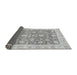 Sideview of Abstract Gray Modern Rug, abs3826gry