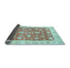 Sideview of Abstract Light Blue Modern Rug, abs3826lblu